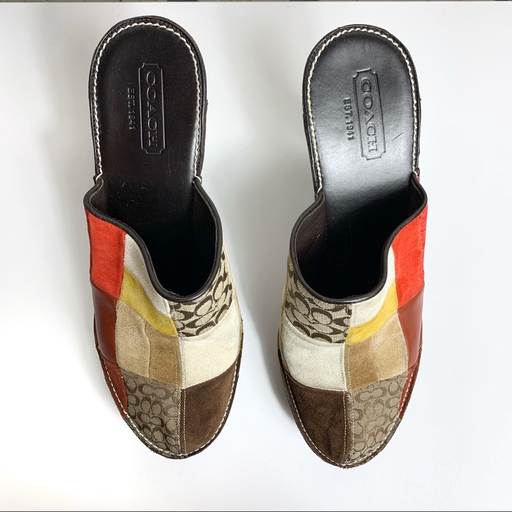 Coach Kieran Patchwork Logo Heels - Picture 3 of 7